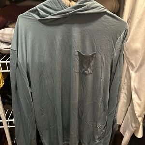 NWOT FREE FLY BAMBOO LIGHTWEIGHT HOODIE- Blue XL